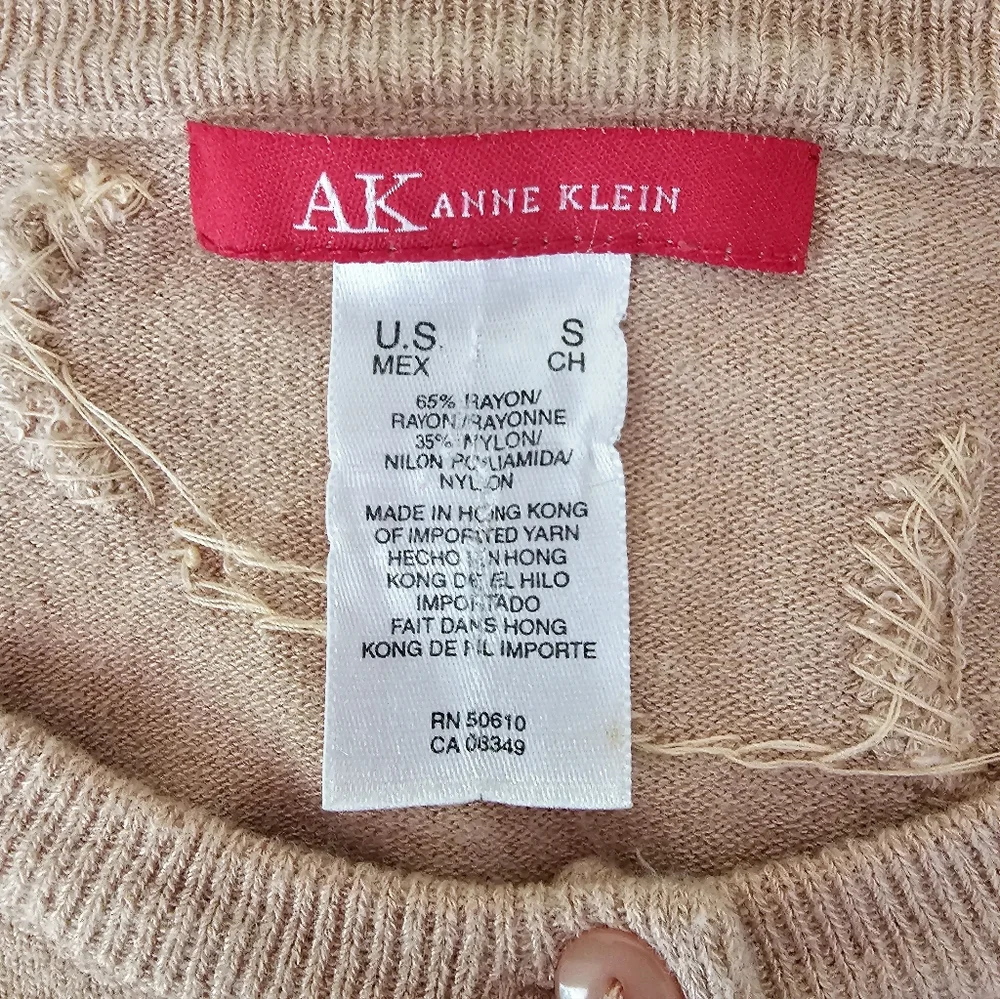 Anne Klein Beaded Cardigan Sweater - Picture 8 of 9